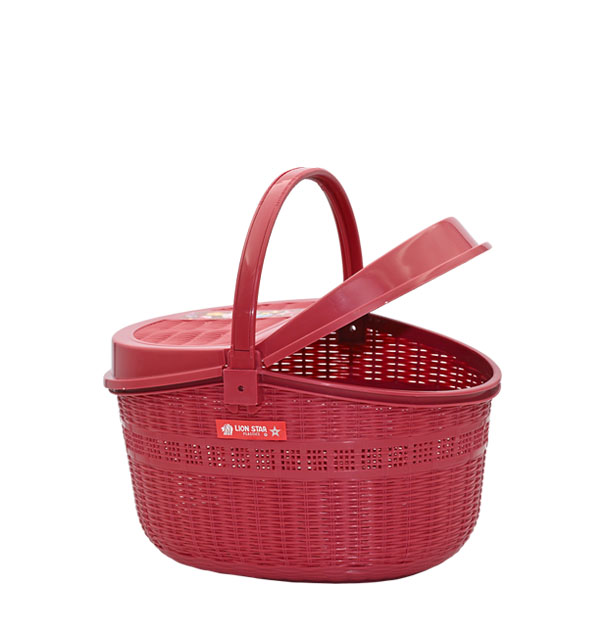 B-15 Sakura Shopping Basket w/ Cover