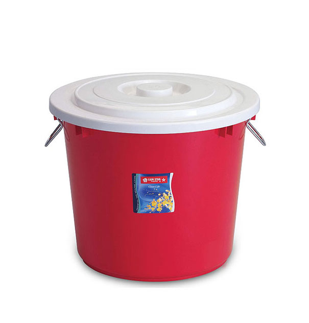 PC-16 Pail 18 Litre w/ Cover & Chrome Handle