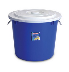 PC-19 Pail 60 Litre w/ Cover & Chrome Handle