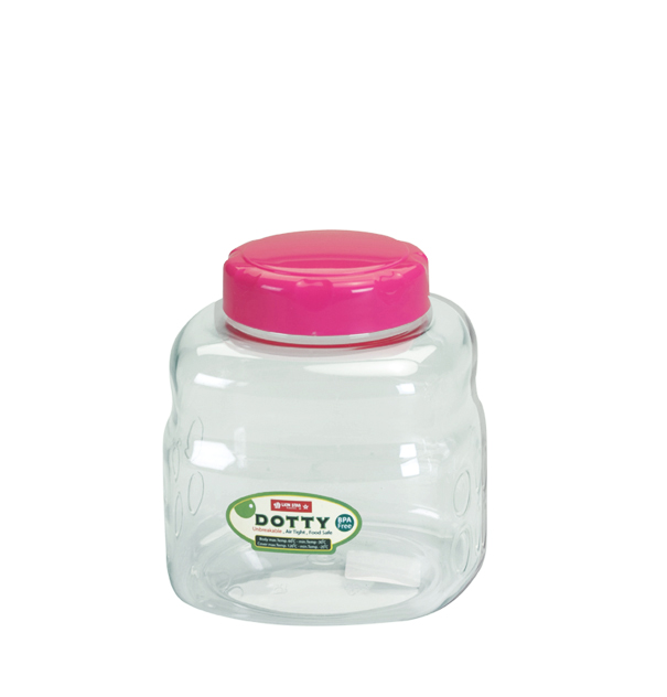 PP-28 Dotty Square Jar 01 (2000 ml)