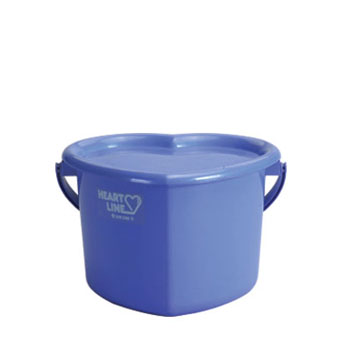E-9 Heart Shaped Pail 3 Gallons w/ Cover